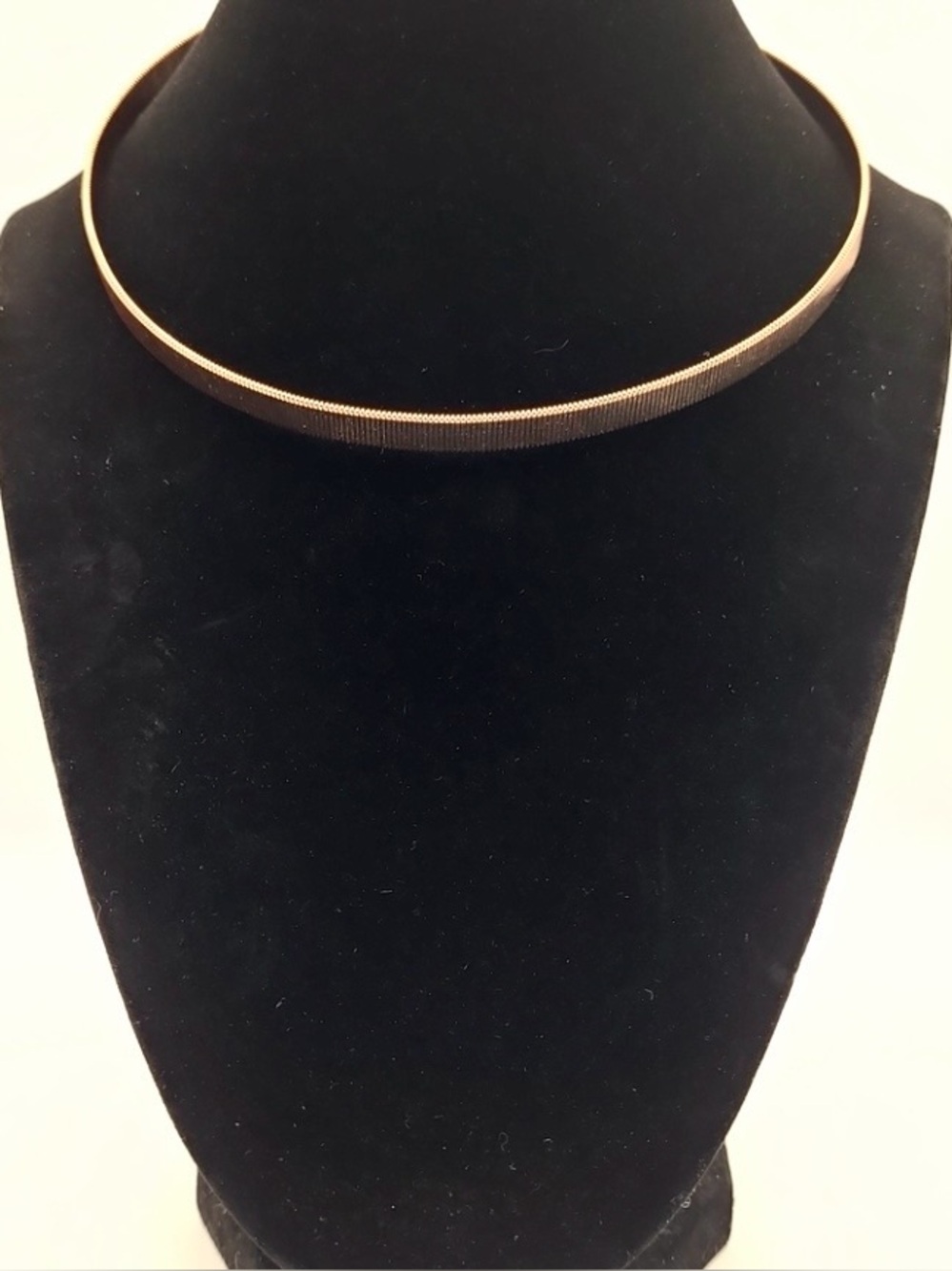 Rose Gold Snake Chain Choker Collar Necklace Minimalist Statement